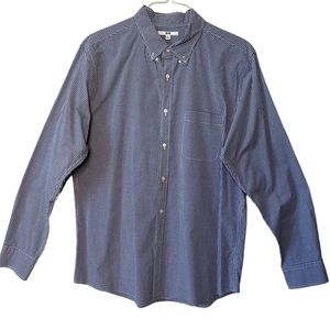 Uniqlo Men’s Navy Checkered Button Down Shirt XL